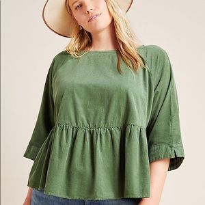 ANTHROPOLOGIE Maeve Maria Babydoll Blouse XL